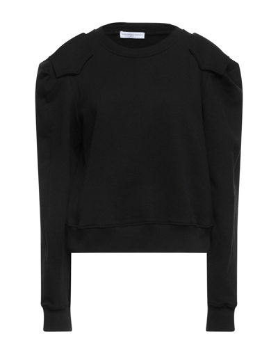 Shop Maria Vittoria Paolillo Mvp Woman Sweatshirt Black Size 4 Cotton, Polyester