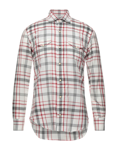 Shop Eleventy Man Shirt Grey Size 16 ½ Cotton