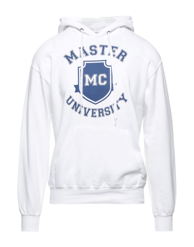 Shop Master Coat Man Sweatshirt White Size Xl Cotton, Polyester