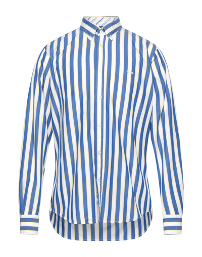 Shop Harmont & Blaine Man Shirt Blue Size L Cotton