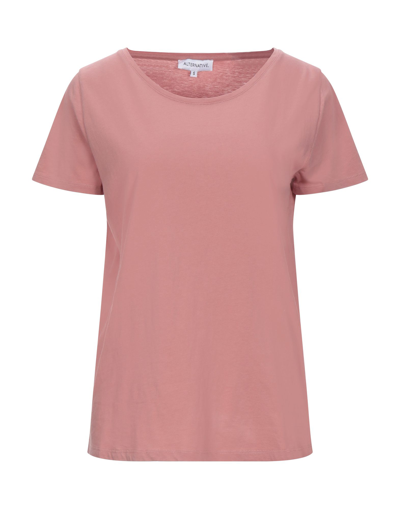 Shop Alternative Woman T-shirt Pastel Pink Size S Cotton