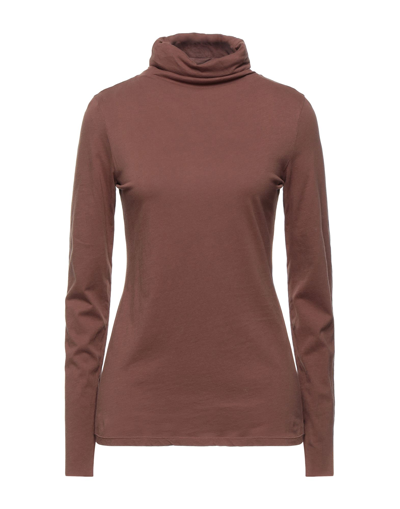 Shop Alessia Santi Woman T-shirt Brown Size 2 Cotton
