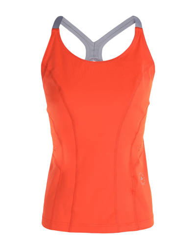 Shop Adidas By Stella Mccartney Asmc Tpr Tank Woman Top Orange Size Xs Recycled Polyester, Elastane