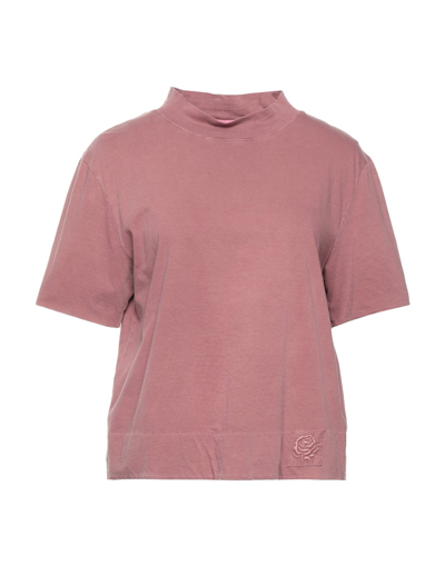 Shop Maliparmi Malìparmi Woman T-shirt Pastel Pink Size S Cotton