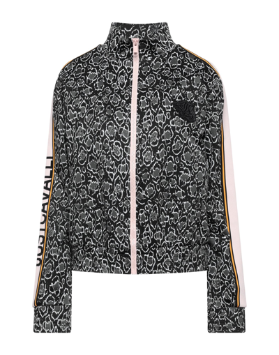 Shop Just Cavalli Woman Sweatshirt Black Size Xs Polyamide, Elastane, Polyester
