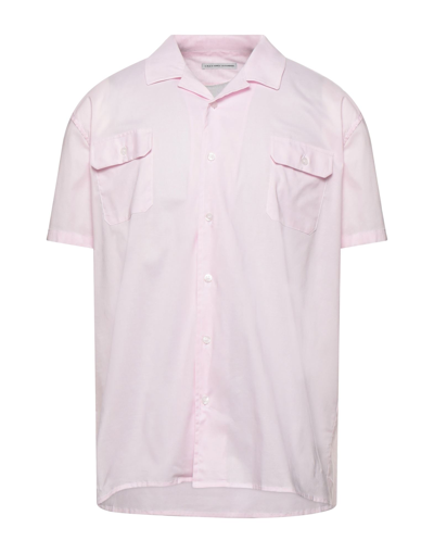 Shop Grey Daniele Alessandrini Man Shirt Pink Size 15 ½ Cotton, Elastane
