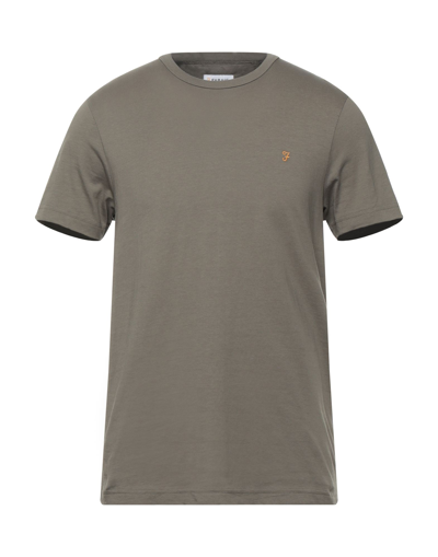 Shop Farah T-shirts In Military Green