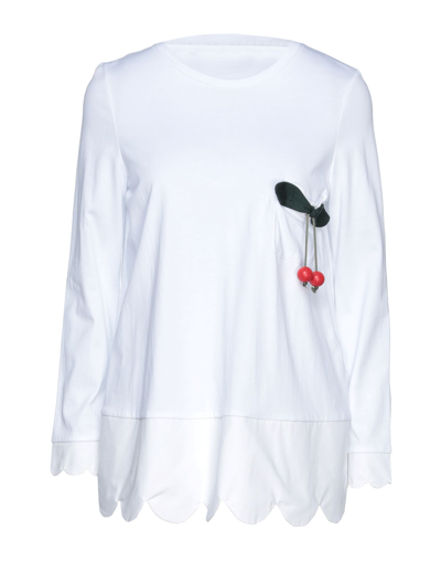 Rose A Pois T-shirts In White | ModeSens