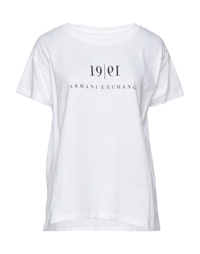 Shop Armani Exchange Woman T-shirt White Size Xs Cotton