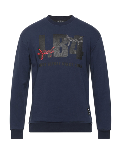 Shop J·b4 Just Before Man Sweatshirt Midnight Blue Size S Cotton