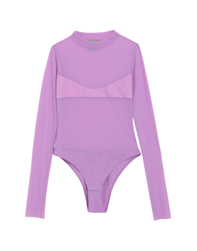 Shop Not After Ten Woman T-shirt Lilac Size L Polyamide, Elastane In Purple