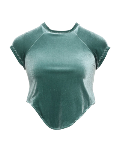 Shop Don't Me Don't @ Me Woman T-shirt Sage Green Size 2 Polyester, Elastane