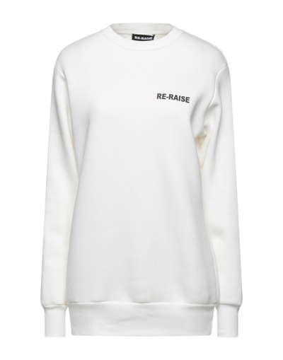 Shop Re-raise Woman Sweatshirt White Size S Polyester, Cotton