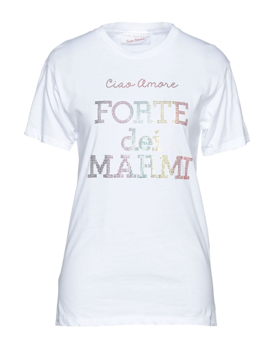 Shop Giada Benincasa Woman T-shirt White Size L Cotton