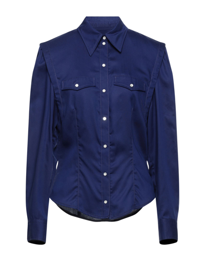 Shop Isabel Marant Woman Shirt Blue Size 8 Lyocell