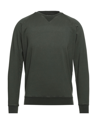 Shop R3d Wöôd Man Sweatshirt Military Green Size Xl Cotton