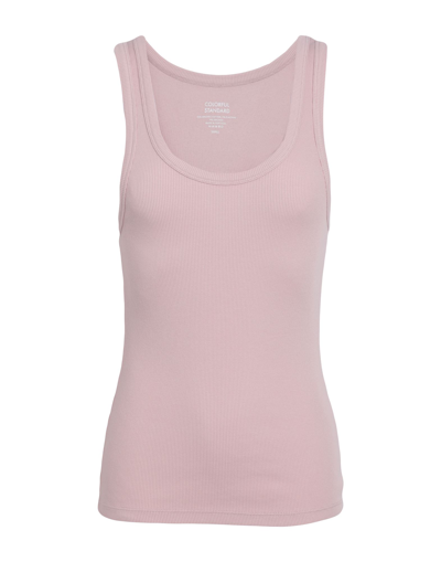 Shop Colorful Standard Woman Tank Top Blush Size L Organic Cotton, Elastane In Pink