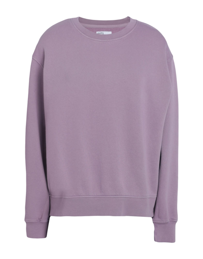 Shop Colorful Standard Woman Sweatshirt Light Purple Size S Organic Cotton