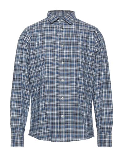 Shop R3d Wöôd Man Shirt Blue Size Xl Cotton
