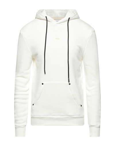 Shop Pmds Premium Mood Denim Superior Man Sweatshirt Ivory Size 3xl Cotton In White