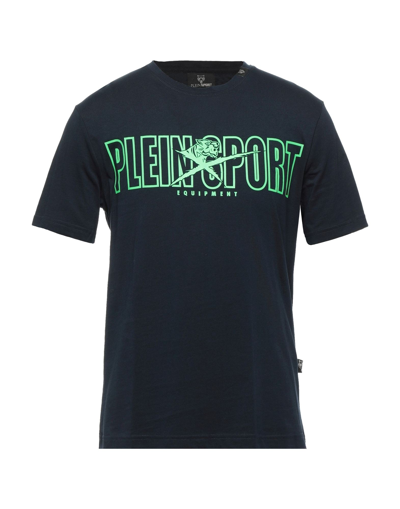 Plein Sport Man T-shirt Midnight Blue Size Xxl Cotton In Blue