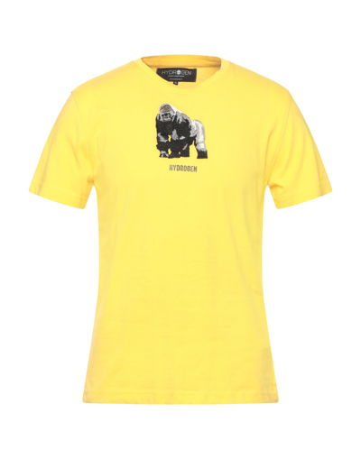 Shop Hydrogen Man T-shirt Yellow Size S Cotton