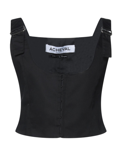 Shop Acheval Pampa Tops In Black