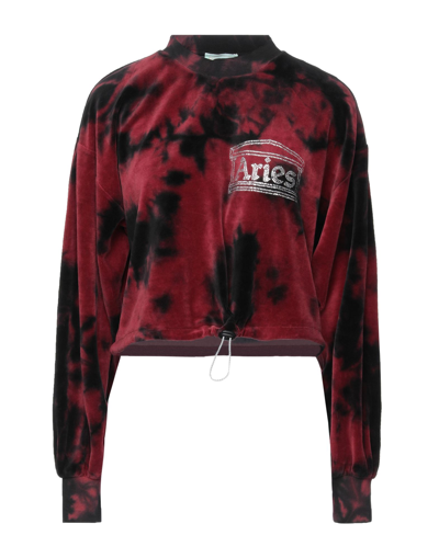 Shop Aries Woman Sweatshirt Burgundy Size 3 Cotton, Polyester In Red