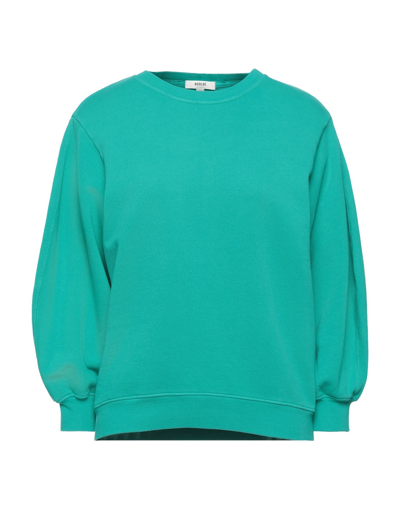 Shop Agolde Sweatshirts In Turquoise