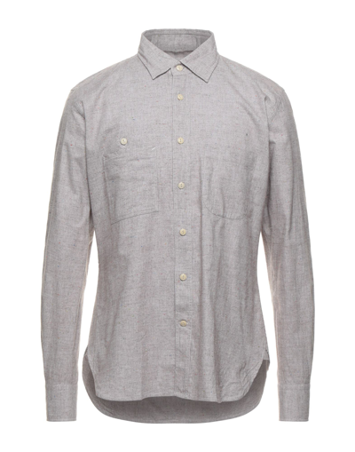 Shop Glanshirt Man Shirt Dove Grey Size 15 Cotton