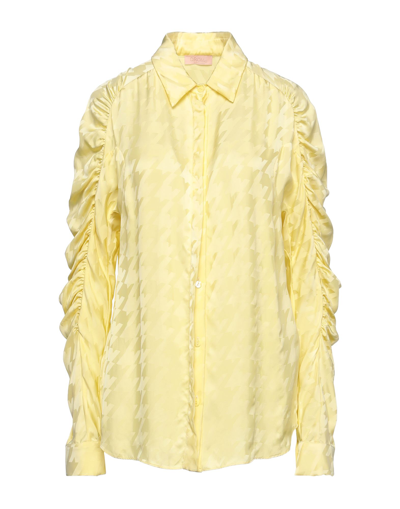 Shop Drome Woman Shirt Yellow Size Xl Viscose