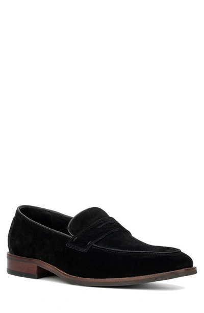 Shop Vintage Foundry James Square-toe Slip-on Loafer In Black