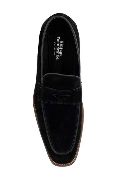 Shop Vintage Foundry James Square-toe Slip-on Loafer In Black