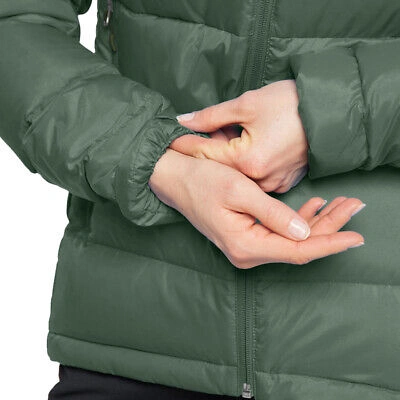 Pre-owned Haglöfs Haglofs Womens Bield Down Hooded Jacket Top Green Sports Outdoors Full Zip Warm