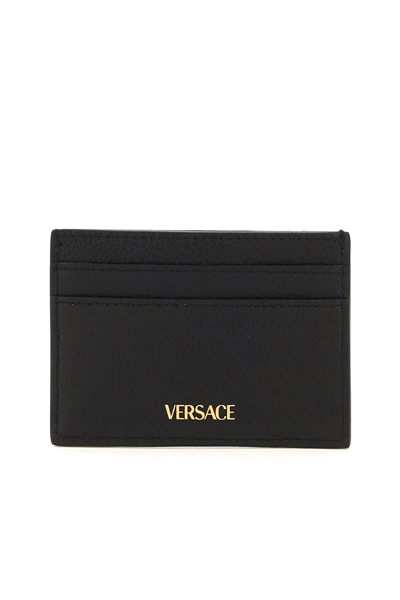 Shop Versace La Medusa Cardholder In Black