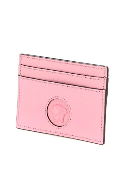 Shop Versace La Medusa Cardholder In Pink