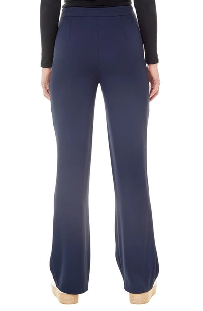 Shop By Design Carmen Wide Leg Pant In Black Iris Navy