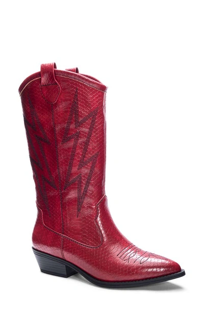 Shop Dirty Laundry Josea Cowboy Boot In Red