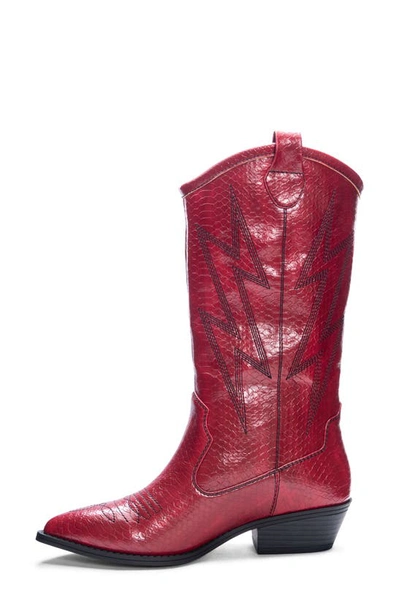 Dirty Laundry Josea Cowboy Boot In Red