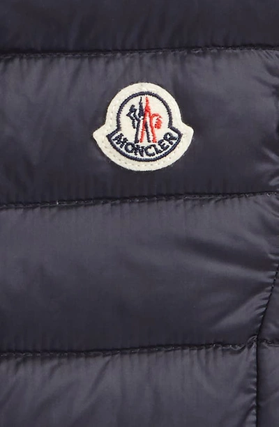 Shop Moncler Liane Quilted Down Water Resistant Vest In Navy