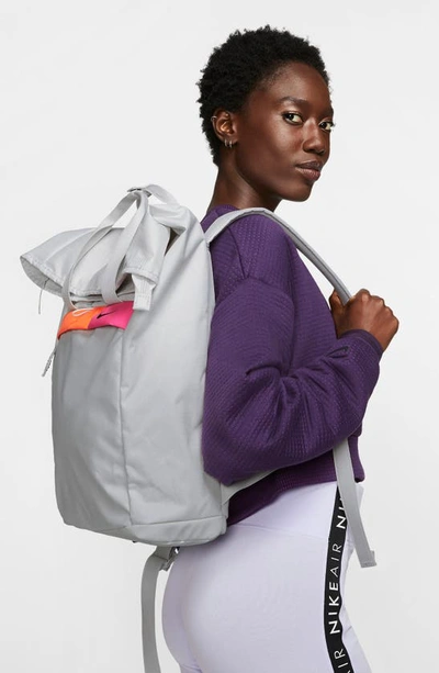 Shop Nike Radiate Training Backpack In Platinum Tint/ Black