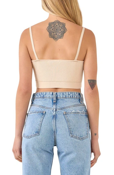 Endless Rose Knit Bralette Top In Beige