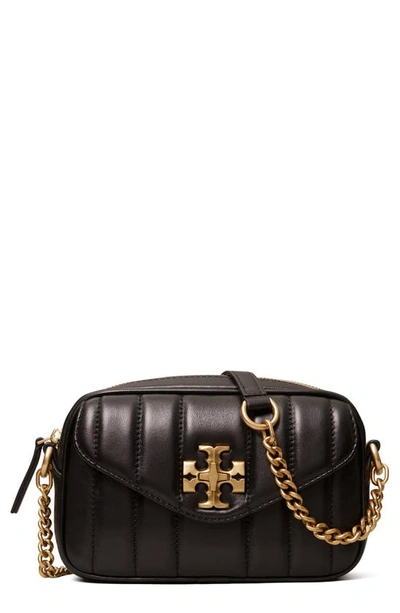 Tory Burch Women's Kira Heirloom Mini Camera Bag - Black/Rolled Gold