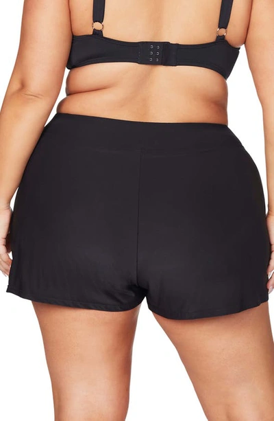 Shop Artesands Hues High Waist Swim Shorts In Black