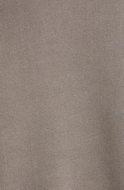 Shop Alexander Wang T Essential Cotton Blend Fleece Logo Sweateshirt In Washed Cola