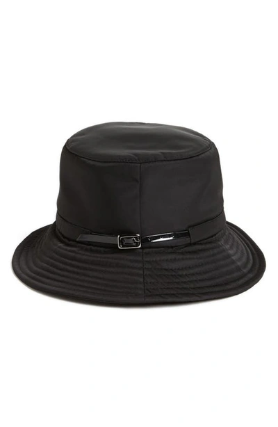 Shop Eric Javits Rain Bucket Hat In Black