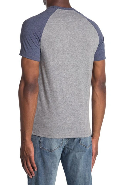 Shop Abound Short Sleeve Colorblock Baseball T-shirt In Grey Heather
