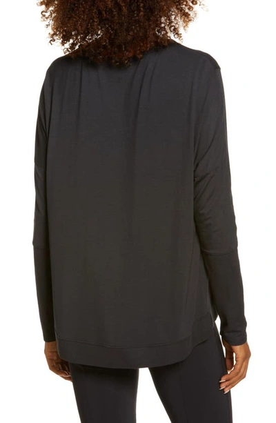 Zella Peaceful Relaxed Pullover In Black