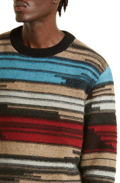 Shop The Elder Statesman Mix 'n' Marl Cashmere Sweater In Blk/ Alm/ Adr/ Brk
