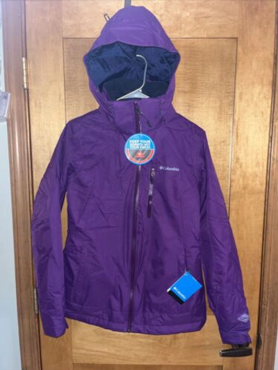 Pre-owned Columbia Men's 3-in-1 Nordic Point Ii Interchange Jacket - Purple